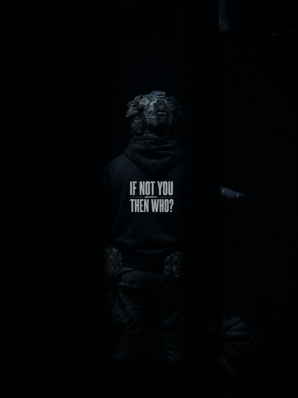 If Not You Then Who Hoodie Black