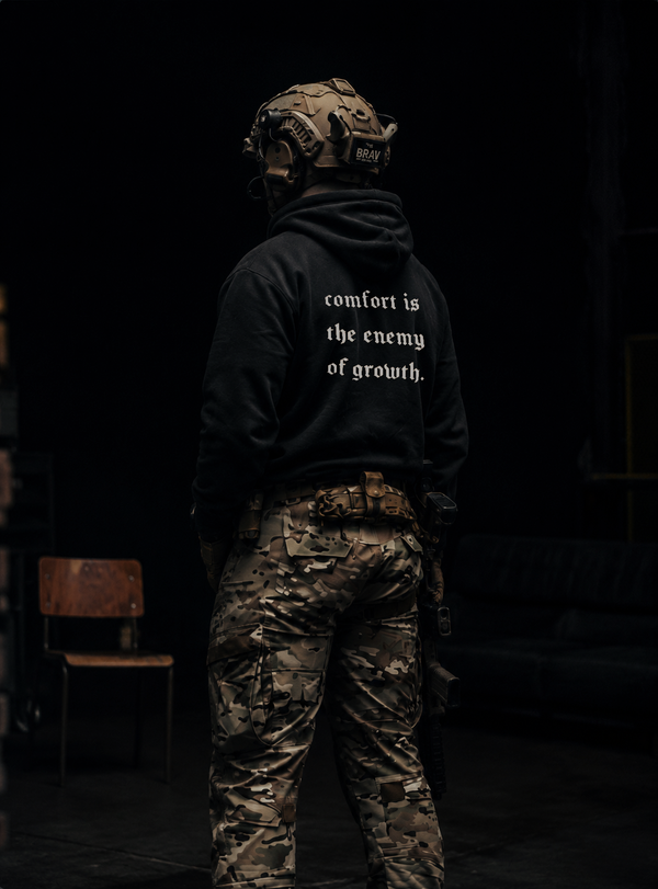 Comfort Is Enemy Hoodie Black