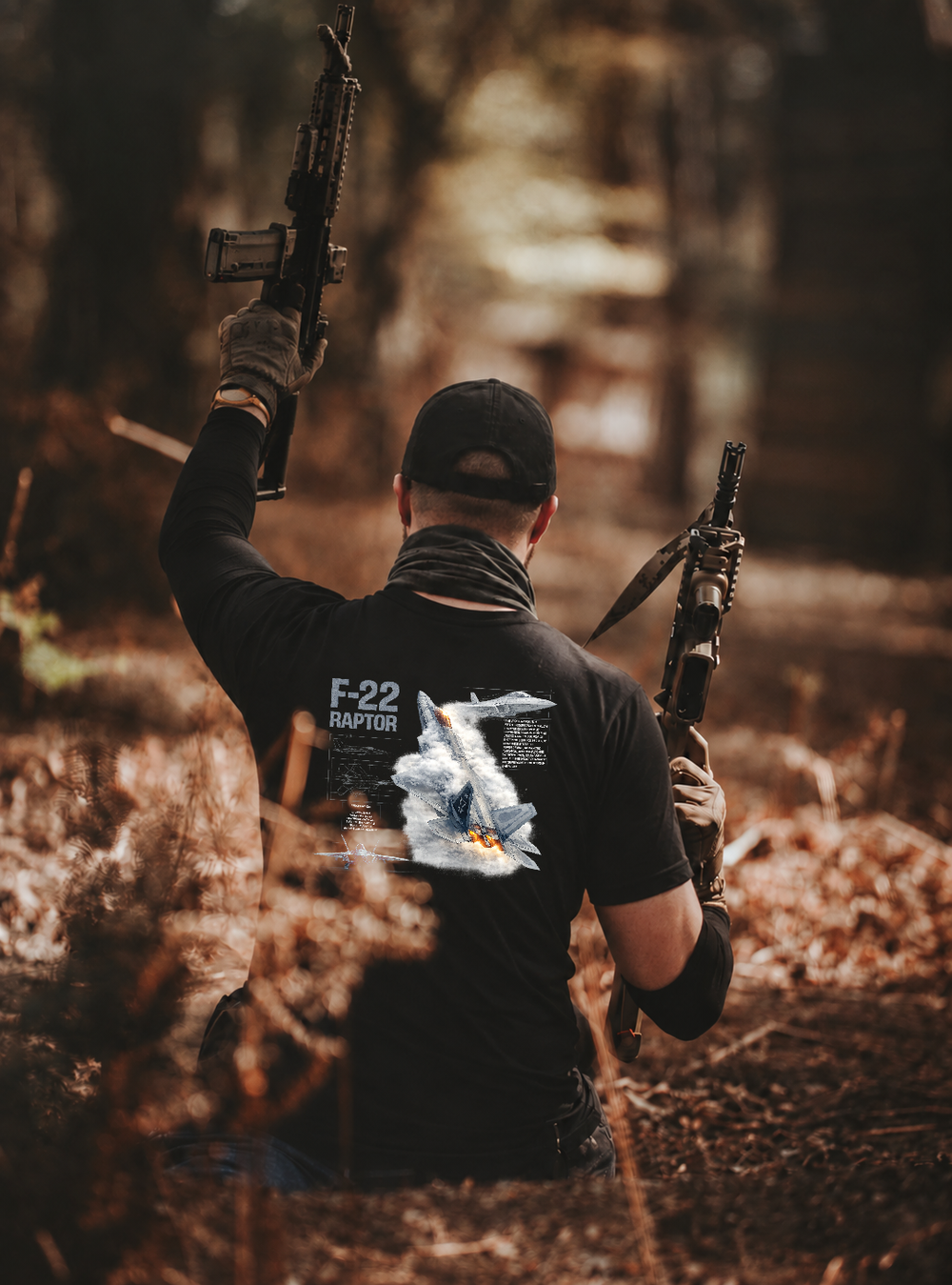F22 Streatwear Tee Black