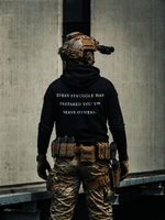 Struggle Hoodie Black