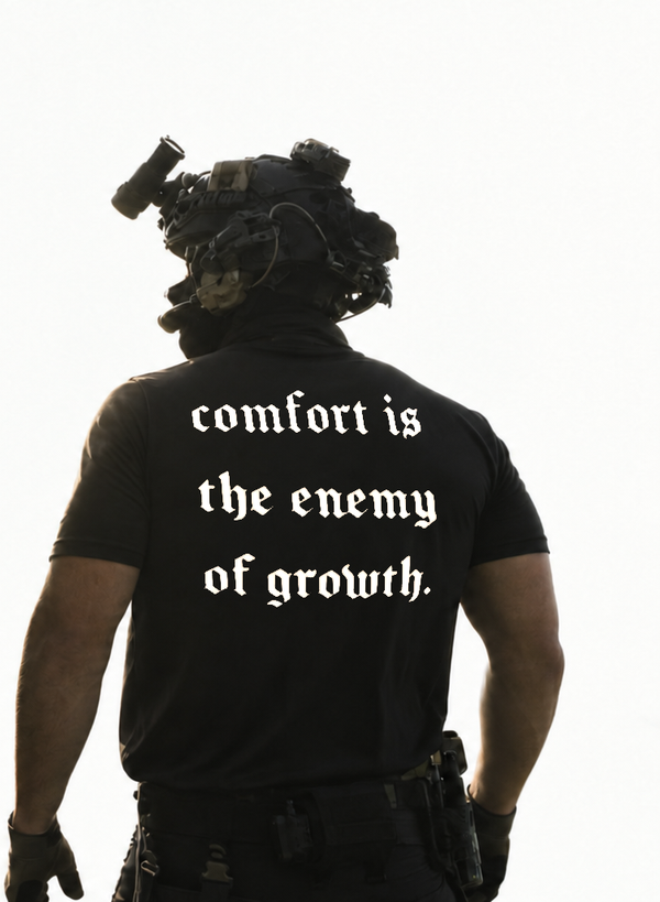 Comfort Is Enemy Tee Black