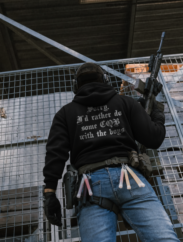 CQB With The Boys Hoodie Black