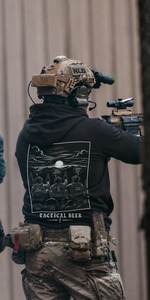 Tactical Beer Hoodie Black
