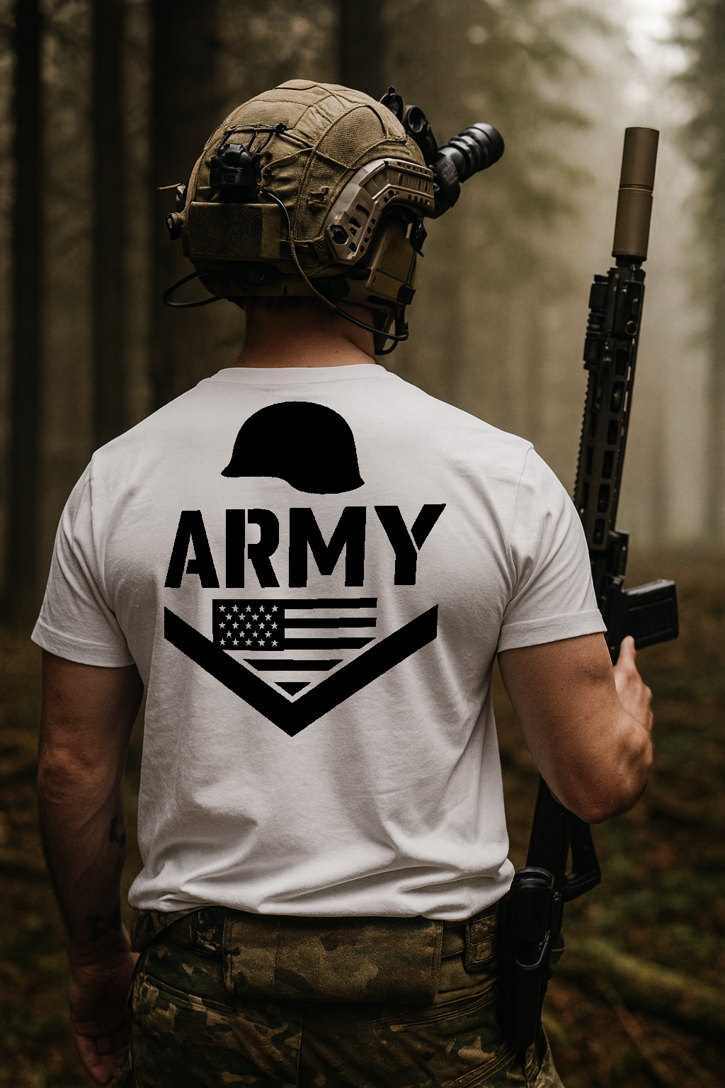 Army Tee White
