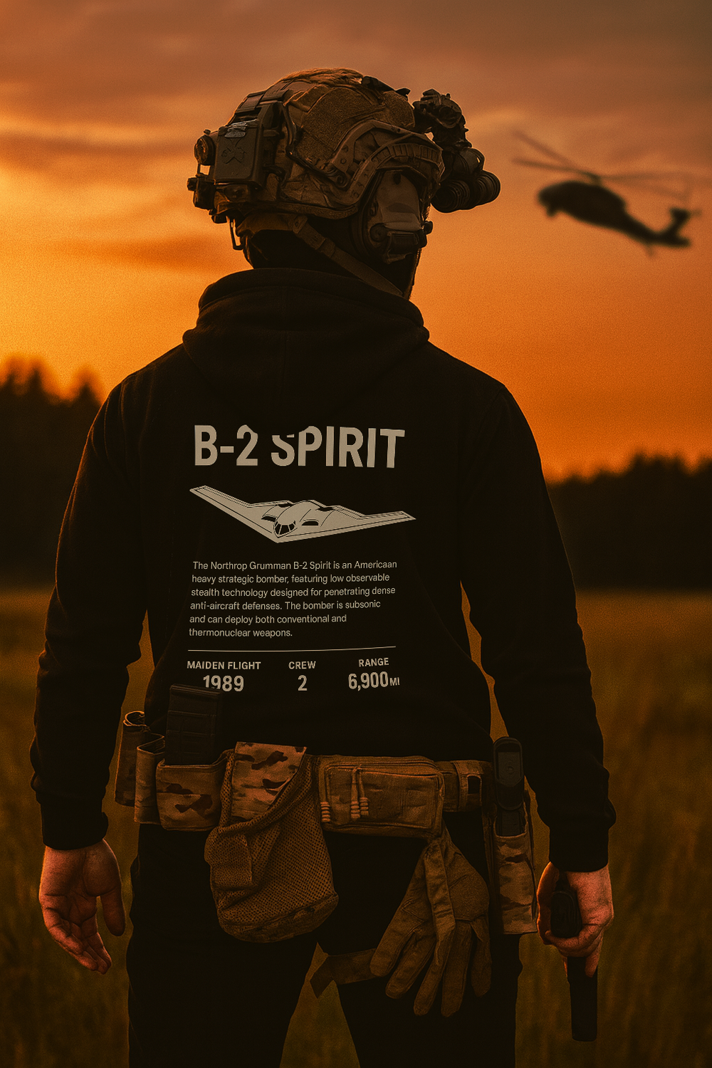B2 Spirit Hoodie Black