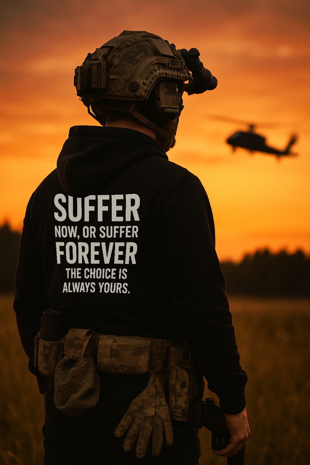 Suffer now or suffer forever Hoodie