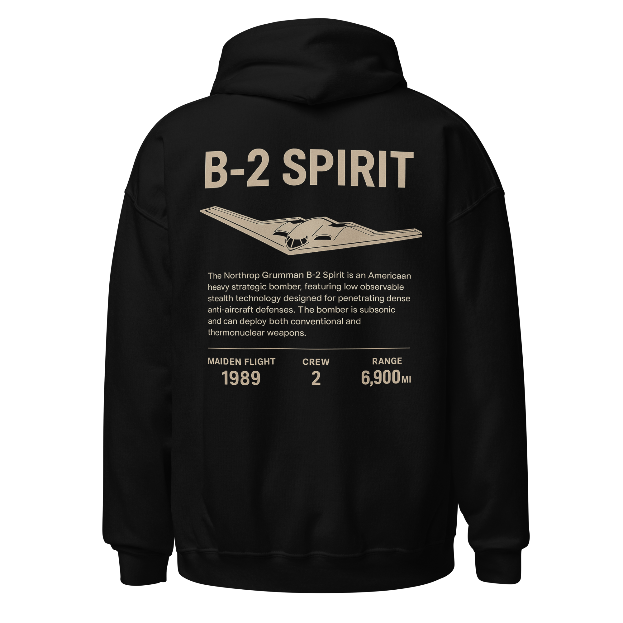 B2 Spirit Hoodie Black